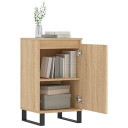 Berkfield Home Sideboard Sonoma Oak 40x35x70 cm Engineered Wood in Light Tan - Size: 40 x 35 x 70 cm - thumbnail 4