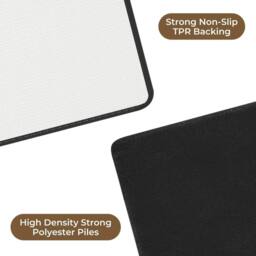 VOGREX Large Washable Non Slip Entrance Door Mat Dirt Trapper Rug in Black - Size: 50 cm x 80 cm - thumbnail 3