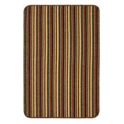 The Rug Shop UK Brown Striped 8mm Thick Rectangle Mat - Size: 67 cm x 100 cm - thumbnail 4