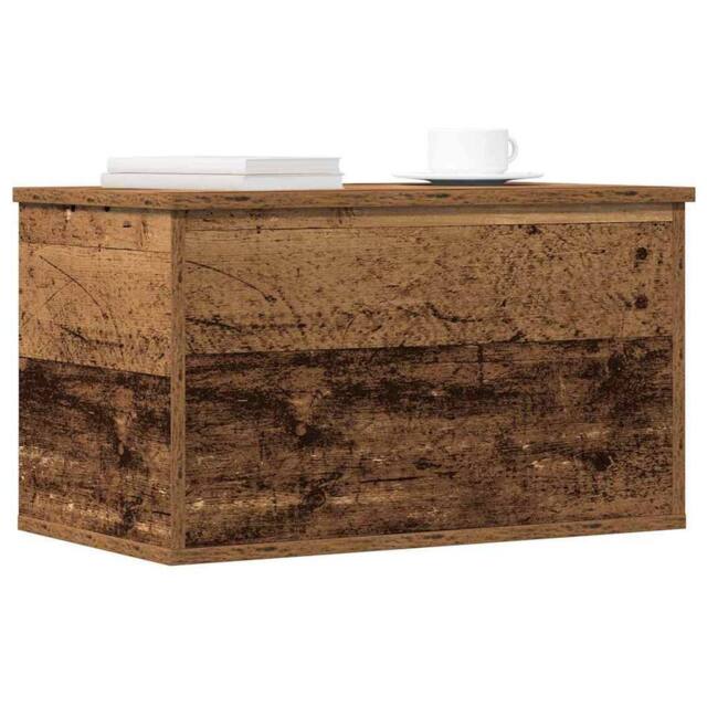 Berkfield Home Storage Box Old Wood 60x35x35 cm Made of Engineered Wood in Brown - Size: 60 x 35 x 35 cm - image 1