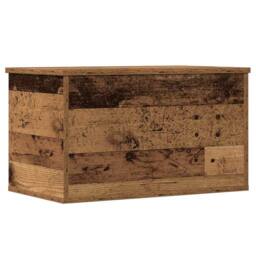 Berkfield Home Storage Box Old Wood 60x35x35 cm Made of Engineered Wood in Brown - Size: 60 x 35 x 35 cm - thumbnail 6