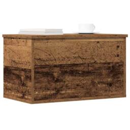 Berkfield Home Storage Box Old Wood 60x35x35 cm Made of Engineered Wood in Brown - Size: 60 x 35 x 35 cm - thumbnail 1