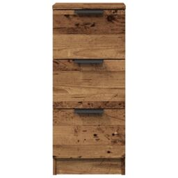 Berkfield Home Sideboard Old Wood 30x30x70 cm Engineered Wood in Brown - Size: 30 x 30 x 70 cm - thumbnail 5