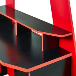 Cheshire Mahogany Gaming Highsleeper - Black & Red - Single (90cm) - thumbnail 8