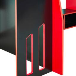 Cheshire Mahogany Gaming Highsleeper - Black & Red - Single (90cm) - thumbnail 7