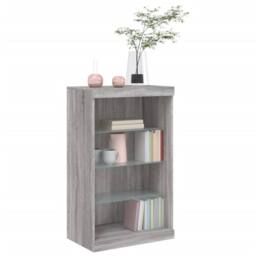 Berkfield Home Sideboard with LED Lights Grey Sonoma 60.5x37x100 cm - thumbnail 5