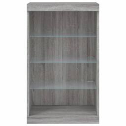 Berkfield Home Sideboard with LED Lights Grey Sonoma 60.5x37x100 cm - thumbnail 6