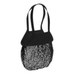 Westford Mill Cotton Mesh Grocery Bag in Black - thumbnail 1