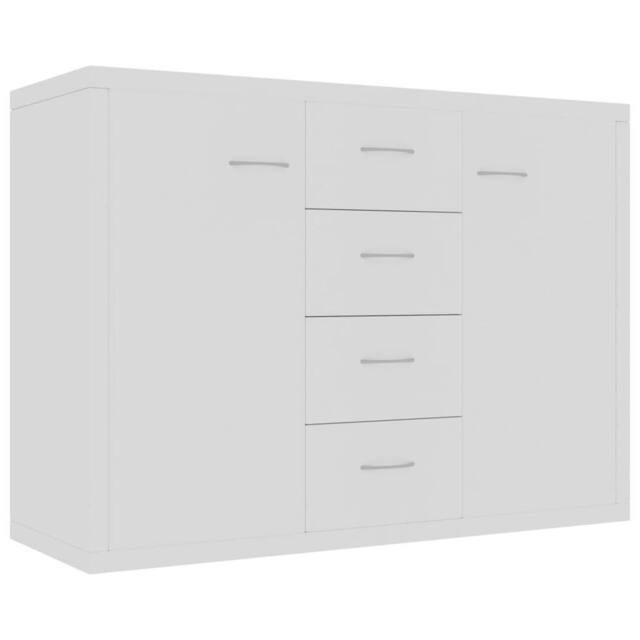 Berkfield Home Sideboard White 88x30x65 cm Engineered Wood - Size: 88 x 30 x 65 cm - image 1