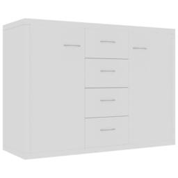 Berkfield Home Sideboard White 88x30x65 cm Engineered Wood - Size: 88 x 30 x 65 cm - thumbnail 1