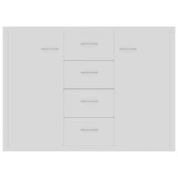 Berkfield Home Sideboard White 88x30x65 cm Engineered Wood - Size: 88 x 30 x 65 cm - thumbnail 4