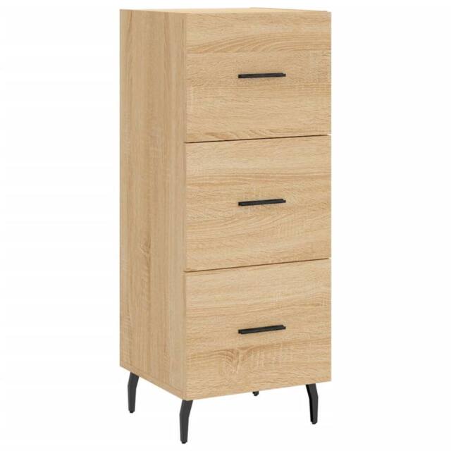 Berkfield Home Sideboard Sonoma Oak 34.5x34x90 cm Engineered Wood in Brown - image 1