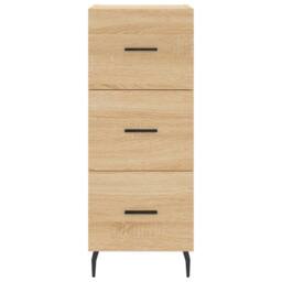 Berkfield Home Sideboard Sonoma Oak 34.5x34x90 cm Engineered Wood in Brown - thumbnail 6