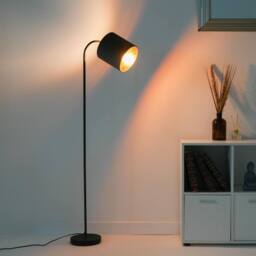 K LIVING Hove Floor Lamp with Grey Shade - thumbnail 3