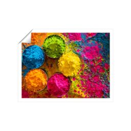 "Warren Reed - Designer Colourful Bowls Unframed Art Print - Size: W20"" x H30""" - thumbnail 1