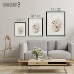 "Artery8 Frederick Sander Dendrobium Venus & Cassiope Orchid Framed Canvas Art - Size: W12"" x H16""" - thumbnail 4