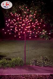 SPOT ON DEALZ 4ft Cherry Blossom Tree 128 Red LED Indoor Outdoor Christmas Decor - thumbnail 4