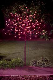 SPOT ON DEALZ 4ft Cherry Blossom Tree 128 Red LED Indoor Outdoor Christmas Decor - thumbnail 7