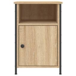 Berkfield Home Elegant Bedside Cabinet Sonoma Oak 40x42x60 cm Engineered Wood in Light Tan - Size: 40 x 42 x 60 cm - thumbnail 5