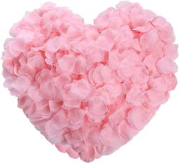 Shatchi 500pcs Light Pink Silk Rose Petals Wedding Mothers Day Wedding Confetti Anniversary Table Decorations - thumbnail 4