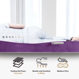 DS Living Reve Tanzanite Hybrid Gel-Flex Memory Foam Mattress in Grape - Size: Single - thumbnail 6