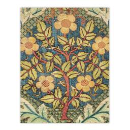 "Artery8 Rose Wreath Embroidery Pattern Vintage Wall Art Print W. Morris - Size: W18"" x H24""" - thumbnail 1