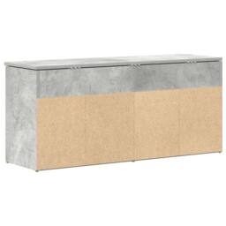 Berkfield Home Shoe Bench Concrete Grey 102x30.5x45 cm Engineered Wood - thumbnail 6