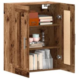 Berkfield Home Wall Mounted Cabinet Old Wood 69.5x34x90 cm Engineered Wood in Brown - thumbnail 1