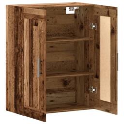 Berkfield Home Wall Mounted Cabinet Old Wood 69.5x34x90 cm Engineered Wood in Brown - thumbnail 7