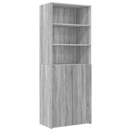 Berkfield Home Storage Cabinet Grey Sonoma 70x42.5x225 cm Engineered Wood - thumbnail 6