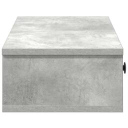 Berkfield Home Wall Shelf with Drawers Concrete Grey 60x25x15 cm Engineered Wood - Size: 60 x 25 x 15 cm - thumbnail 5