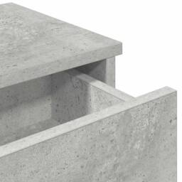 Berkfield Home Wall Shelf with Drawers Concrete Grey 60x25x15 cm Engineered Wood - Size: 60 x 25 x 15 cm - thumbnail 8