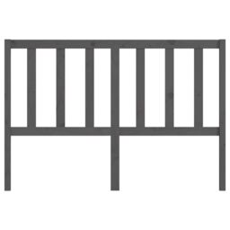 Berkfield Home Bed Headboard Grey 166x4x100 cm Solid Wood Pine - Size: 166 x 4 x 100 cm - thumbnail 4