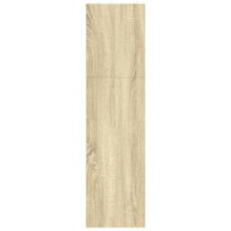 Berkfield Home Bookcase Sonoma Oak 80x30x114 cm Engineered Wood in Brown - Size: 80 x 30 x 114 cm - thumbnail 5