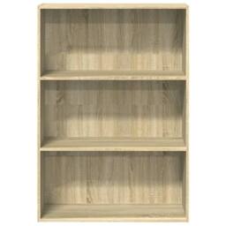 Berkfield Home Bookcase Sonoma Oak 80x30x114 cm Engineered Wood in Brown - Size: 80 x 30 x 114 cm - thumbnail 4
