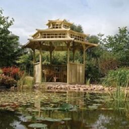 Rowlinsons Oriental Pagoda - L329 x W402.5 x H332 cm in Brown - thumbnail 2