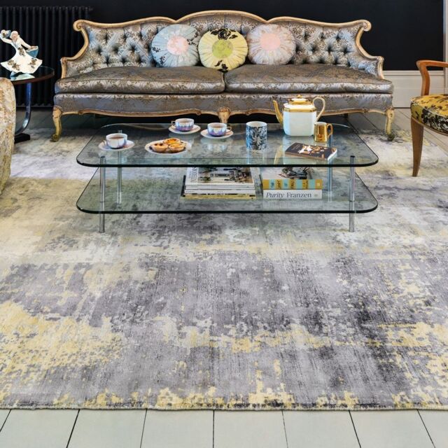 The Rug Shop UK Grey Handmade Luxurious Easy to clean Abstract Rug - Size: 160 cm x 230 cm - image 1
