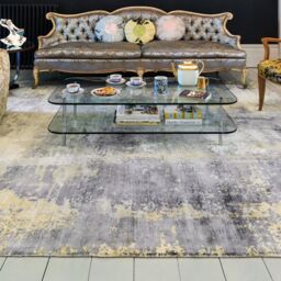 The Rug Shop UK Grey Handmade Luxurious Easy to clean Abstract Rug - Size: 160 cm x 230 cm - thumbnail 1