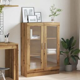 Berkfield Home Book Cabinet Artisan Oak 82.5x30.5x115 cm Engineered Wood in Brown - thumbnail 4