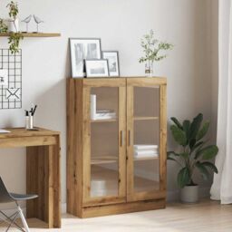 Berkfield Home Book Cabinet Artisan Oak 82.5x30.5x115 cm Engineered Wood in Brown - thumbnail 3