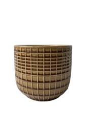KDMD Hortus Brown Braga Pot 13cm H x 13.5cm Dia - thumbnail 2