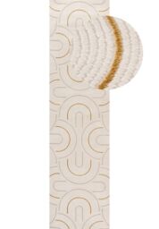 THE RUGS Carmel Modern Area Rugs & Runners Arch Design Soft Pile in Gold - Size: 80 cm x 150 cm - thumbnail 9