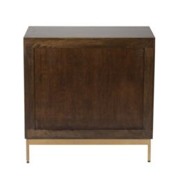 Jaipur Furniture Ltd Zaine Carving 3 Drawer Chest - Mango Wood - L40 x W81.5 x H80.5 cm - Dark Finish - Assembly Required in Brown - thumbnail 6