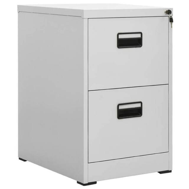 Berkfield Home Filing Cabinet Light Grey 46x62x72.5 cm Steel - image 1