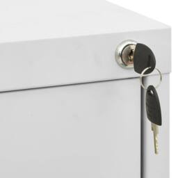 Berkfield Home Filing Cabinet Light Grey 46x62x72.5 cm Steel - thumbnail 6