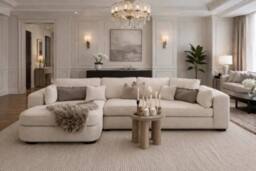 HOB Furniture Harper Sofa in Ivory - Size: 120 cm x 80 cm