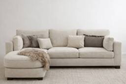 HOB Furniture Harper Sofa in Ivory - Size: 120 cm x 80 cm - thumbnail 3