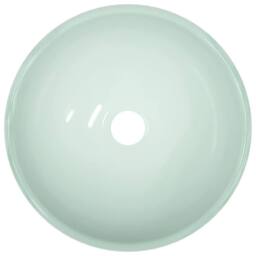Berkfield Home Modern Basin Tempered Glass 30x12 cm White - thumbnail 1