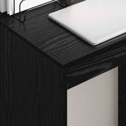 Berkfield Home Writing Desk Black oak Engineered wood 60 x 40 x 76 cm - thumbnail 4