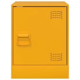 Berkfield Home Stylish Bedside Cabinets 2 pcs Mustard Yellow 34.5x39x44 cm Steel - thumbnail 5